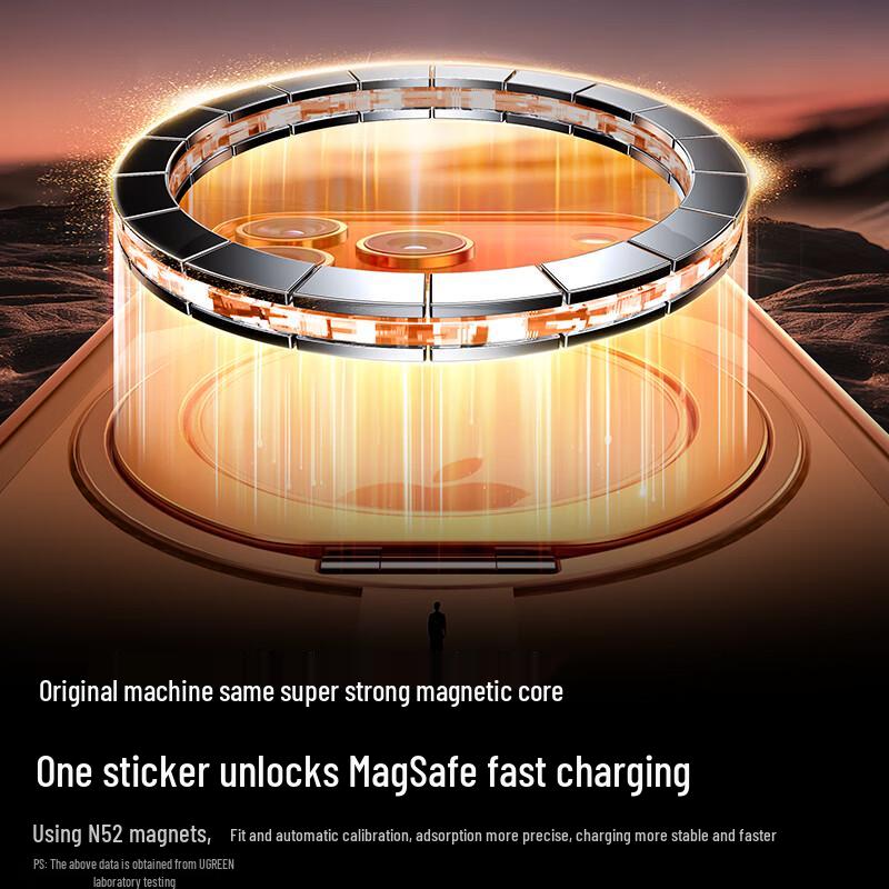 Ugreen iPhone 17 Pro Max Magnetic Case with 360° Rotating Kickstand