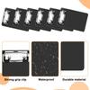 6 Pack Mini Clipboards Black, Small Clipboards 4x6in, A6 Letter Size Small Plastic Clipboard Pocket Clipboard with Clips, Memo Size Notepads, Tiny