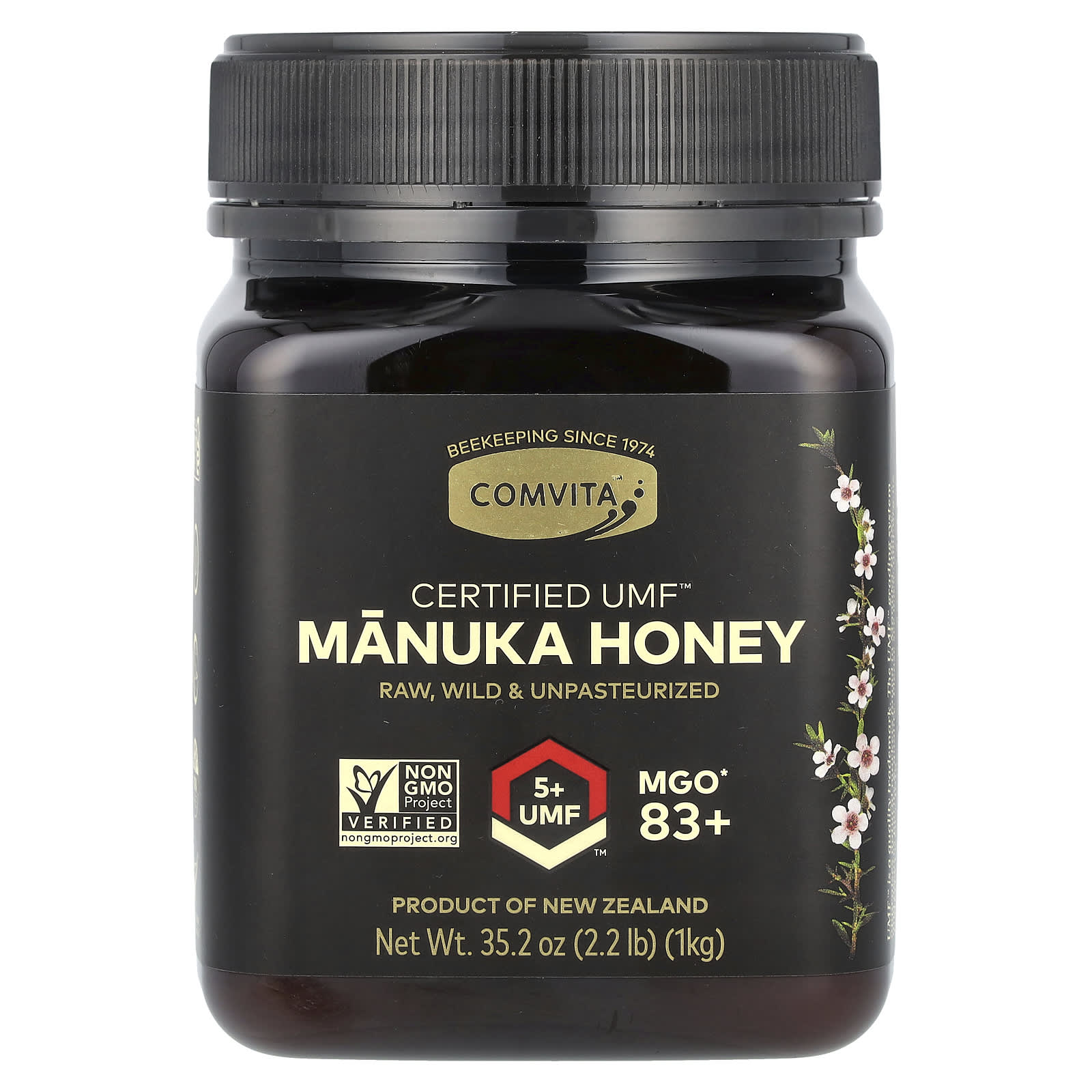 

Manuka Honey, Umf 5+, Mgo 83+, 1Kg(35.2Oz)