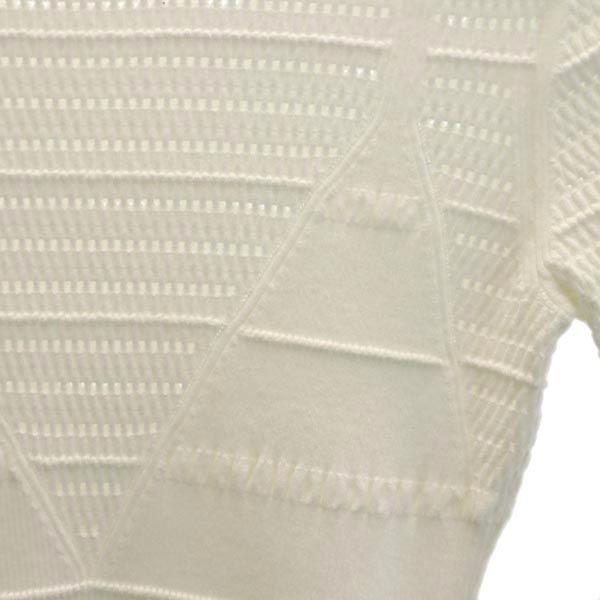 KENZO Short sleeve Cut XS White system knit Women Used
