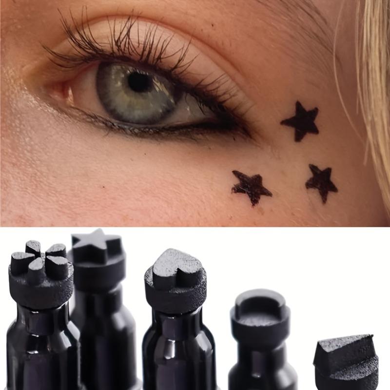 Schwarzer Eyeliner Stempel Dreieck Doppelseitiger Flüssiger Eyeliner Wasserdicht Schweißfest Schnell Trocknender Eyeliner Make-up Stempel Werkzeug Kosmetik