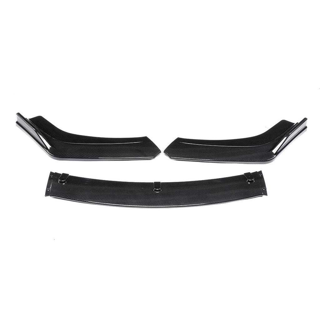 Glossy Black Front Bumper Lip for 16-18 Honda Civic - Spoiler Body Kit Upgrade.