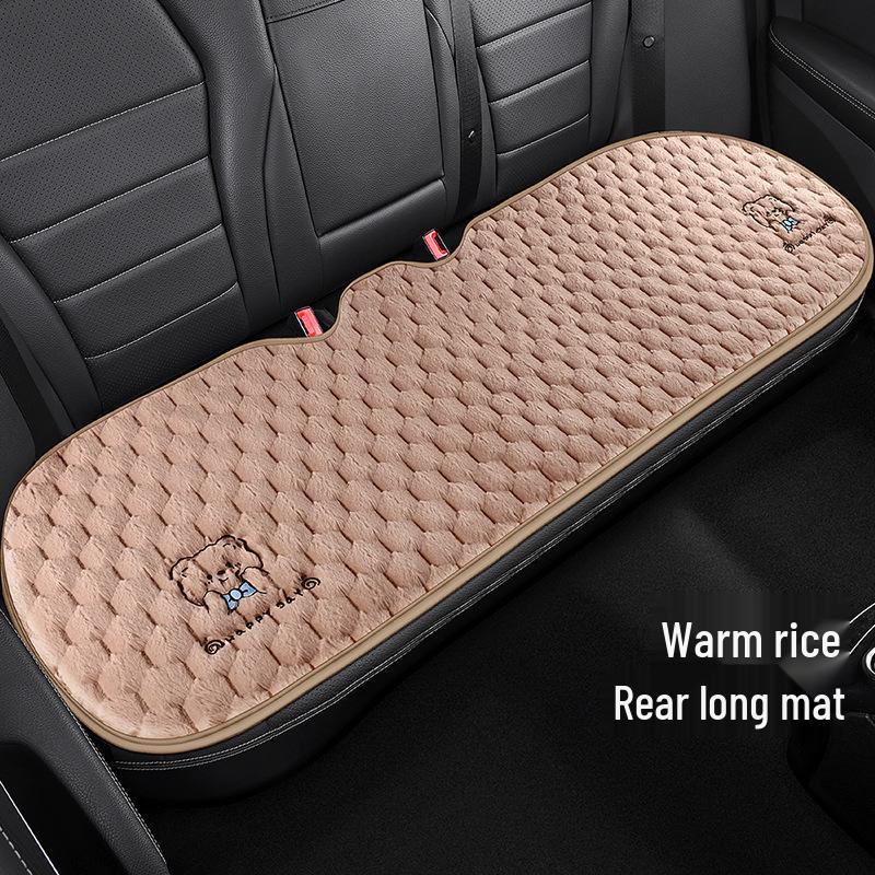 Universal Plush Fleece Car Seat Cushion: Thick, Cozy, and Cute for Autumn and Winter