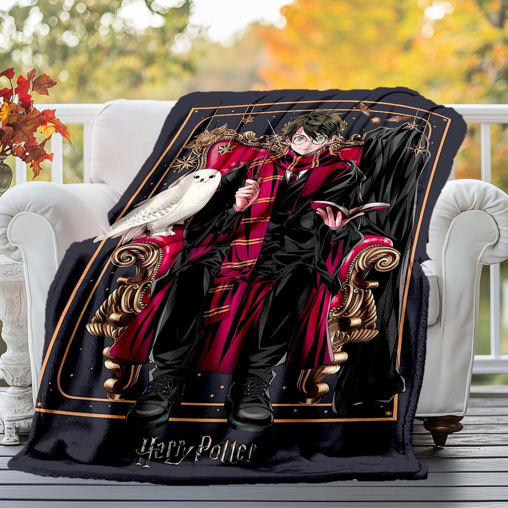 1pc Harry Potter,Hogwarts,magic Outdoor Flannel Throw Blanket All Season Soft Warmth,Home Decor 1031182