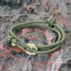 Vintage Fish Hook Boat Anchor Men Bracelet Casual Adventure Accessories Male Double Layer Adjustable Jewellery Gift