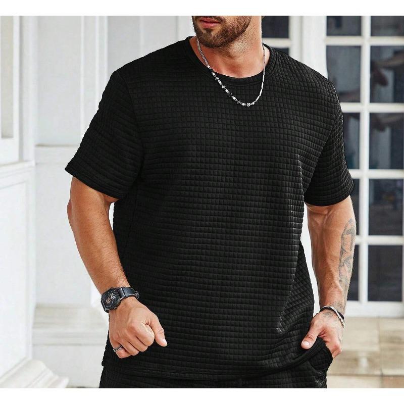 Summer New Outdoor Sports Men's Fashion Casual Trend Short-sleeved Loose Round Neck Men's Breathable Short-sleeved T-shirt