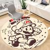 1PC Mario Adventure Office Round Area Rug, Indoor Mat Suitable For Office, Under Office Chairs Bedroom Living Room Home Decor DT1212027