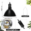 Reptile Heat Lamp Dome 85 Inch with Thermostat Control for Terrarium Lighting Amphibian Habitat Accessories