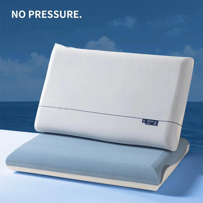 1pcs Gel Memory Foam Pillow with Slow Rebound & Cooling Effect Orthopedic Neck Support Pillow for Sleeping Ergonomic Design
