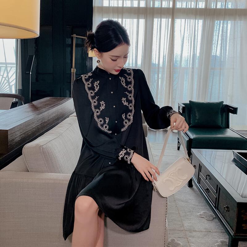 

JK&JS New Chinese Style A-line Shirt Dress S