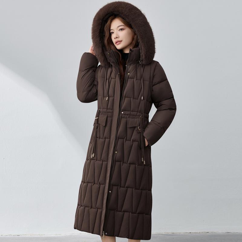 Sleeves Detachable Fashion Woman Winter Coats Hooded Faux Fur Collar Thick Warm Long Parkas Women's Jackets