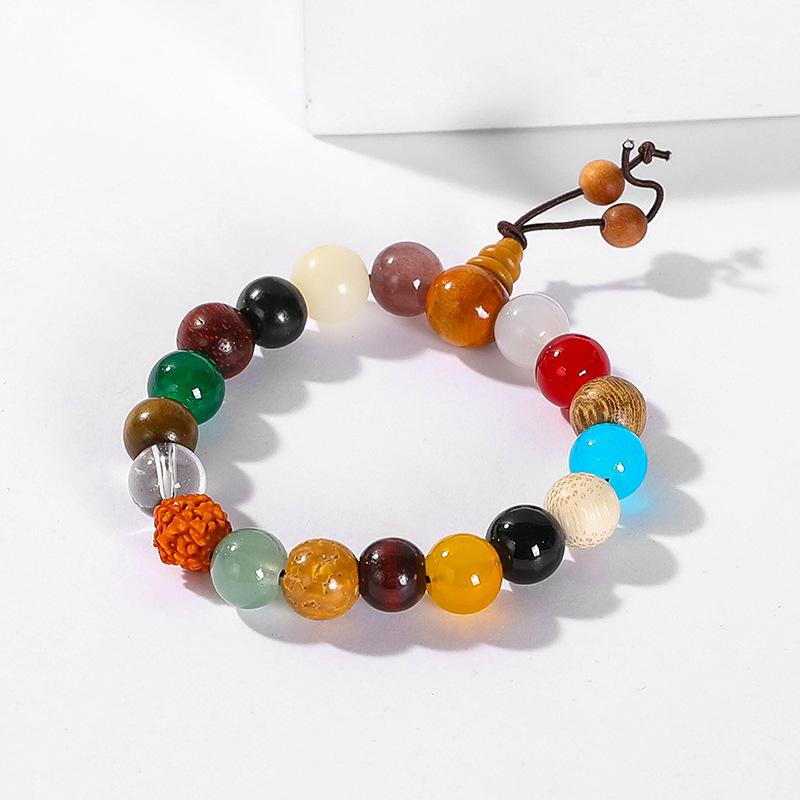 Lingyin Fourth Generation Eighteen Seed Bracelet Chicken Calling Eighteen More Treasures 18 Seed Bracelet Bodhi Bracelet Men's and Bead Bracelet