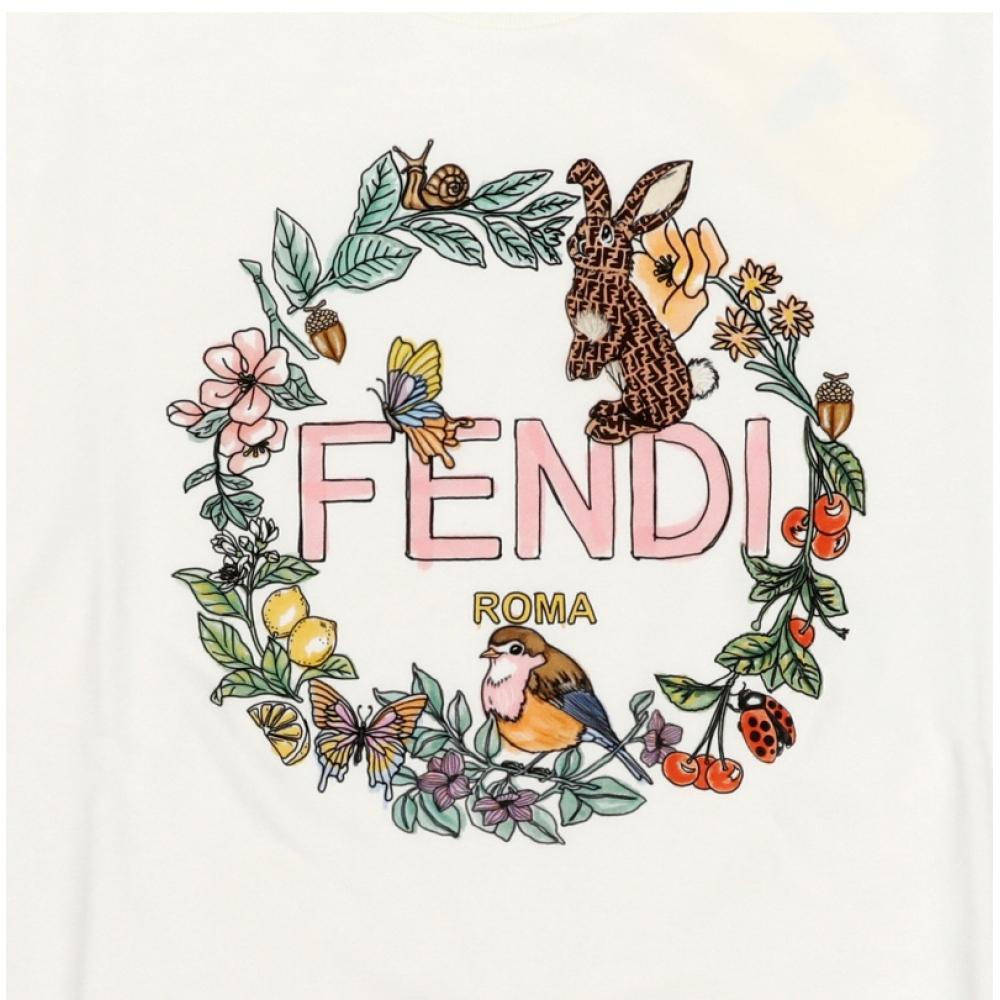 Fendi Kids Sweatshirt Logo Jfh151 5v0 F0tu9