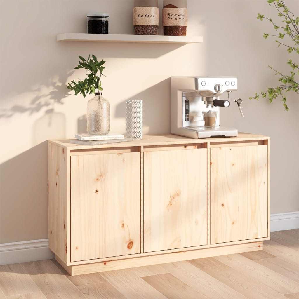 Vidaxl Cabinet, 111X34X60 Cm, Light Pine Wood