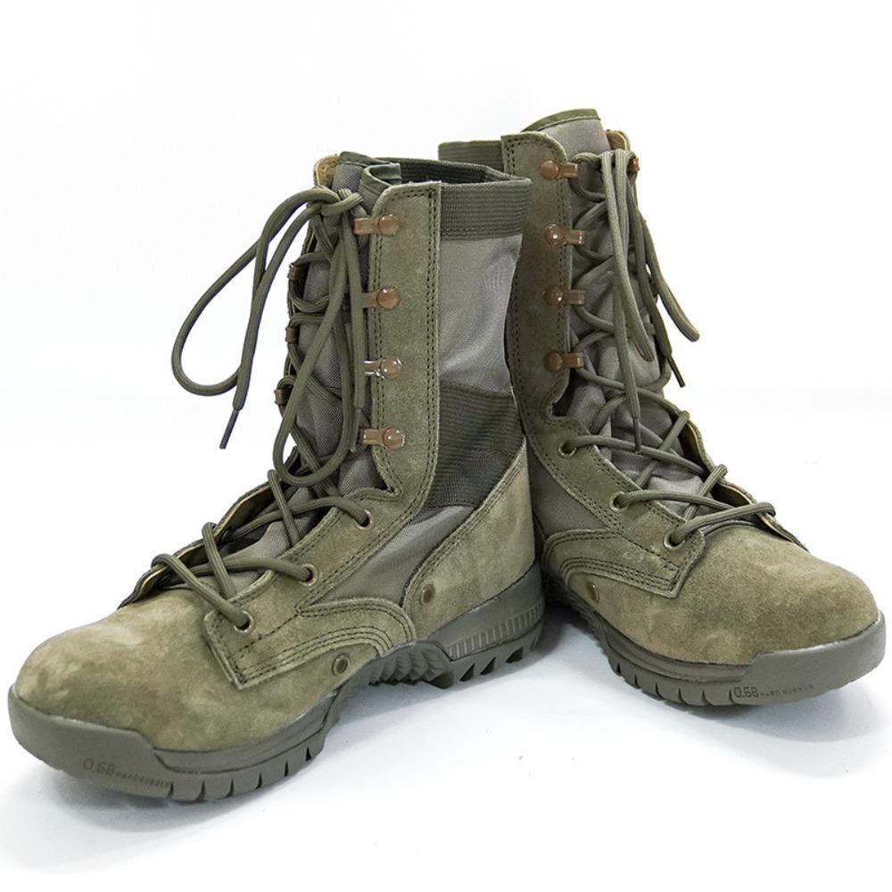 Fashion Lightweight Tactical Combat Boots Field Military Training High Top Breathable Casual Work Army Shoe Mountaineering Hiking Boots