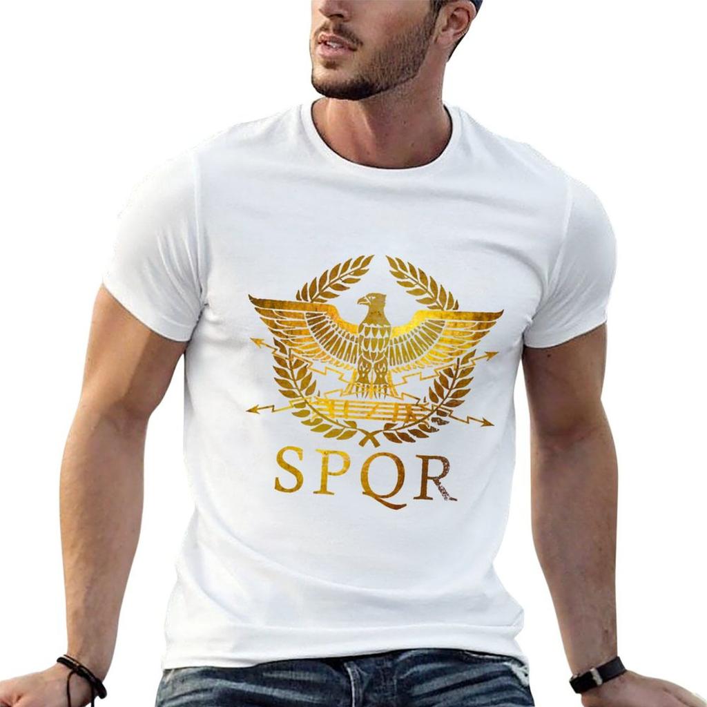 SPQR Sentus Populusque Rmnus TShirt Breathable Workout Short Sleeve Top