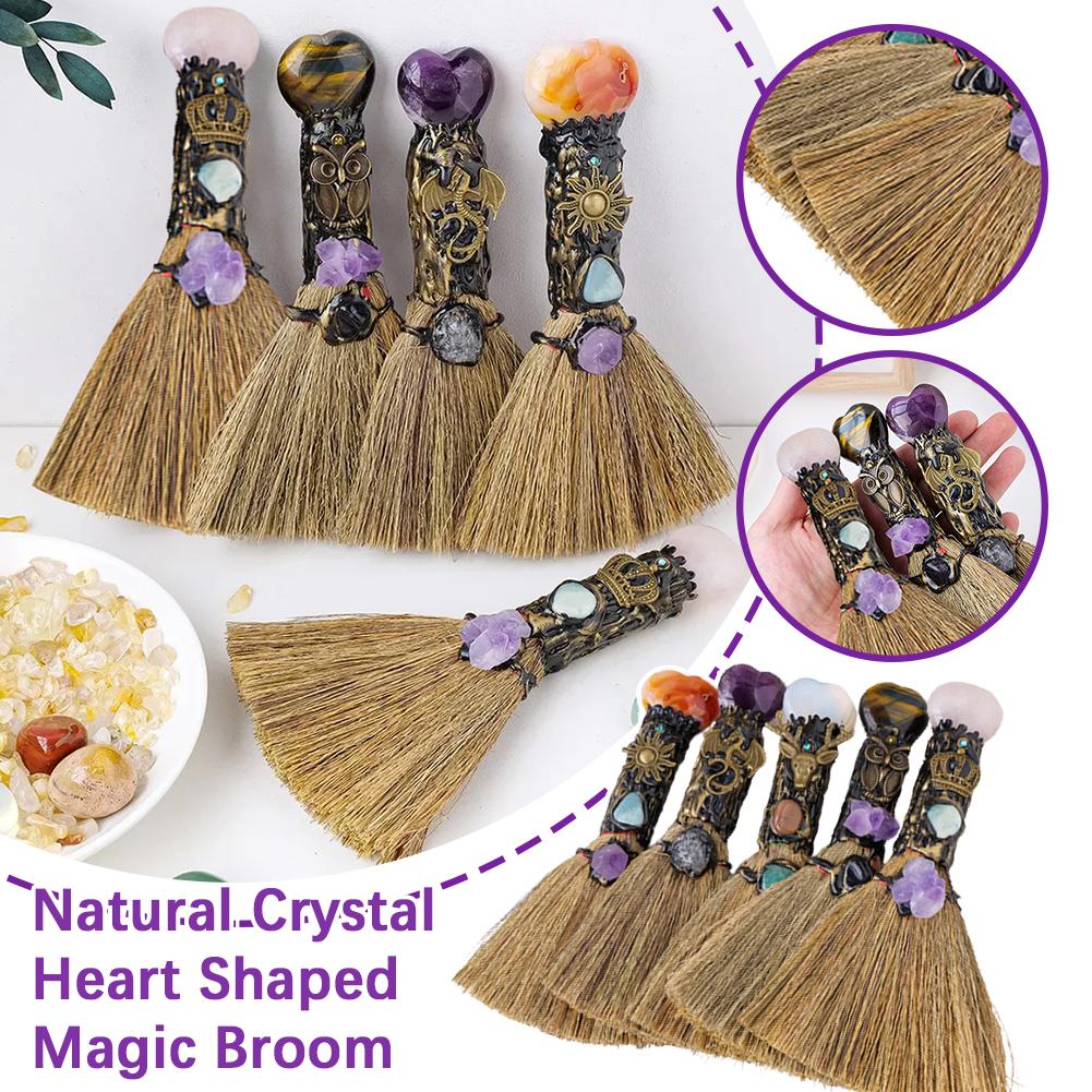 1 buc cristal natural matură magică cuarț mătură vrăjitoare piatră prețioasă Reiki pentru curățare vindecare Fengshui cadouri pentru decorarea casei Q4P6
