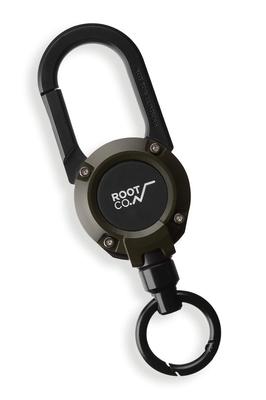 [ROOT CO.] Karabinerrolle mit eingebautem Magneten GRAVITY MAG REEL 360 (KhakiMatt)