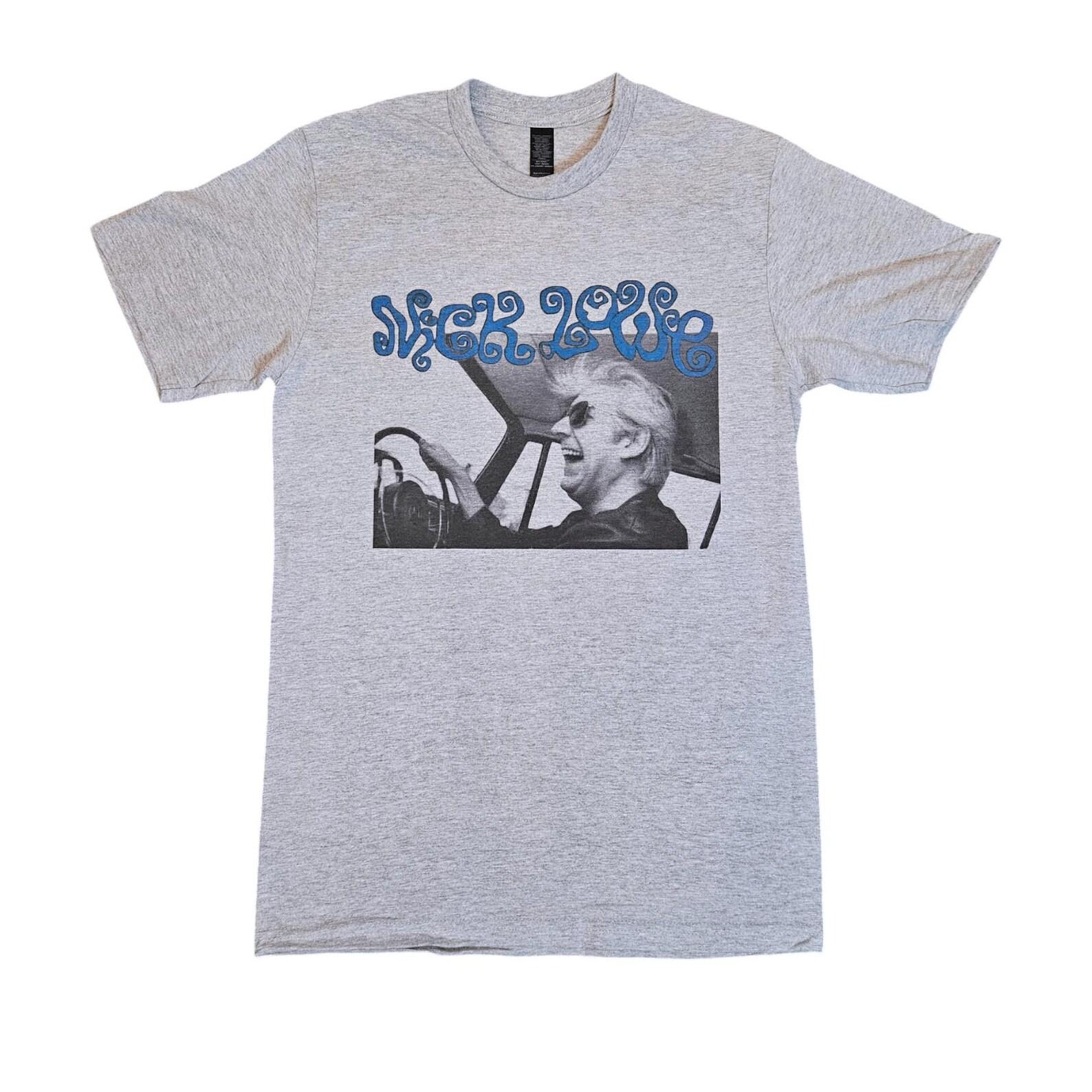 Nick Lowe 90s Concert Impossible Birds Grey T-Shirt M