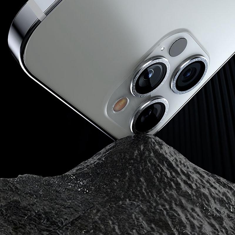 Protector Metalic Inel Obiectiv Sticlă pentru iPhone 16E 11 12 13 14 15 16 17 Pro Max plus Air 12 mini 13 mini Protecție Obiectiv Cameră Film Cameră