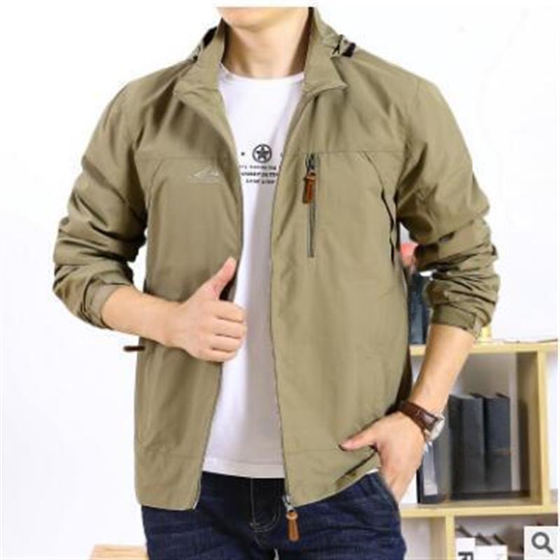 Spring and Autumn New Jacket Hooded Windbreaker Outdoor Loose Breathable Thin Casual Top Charge Jacket
