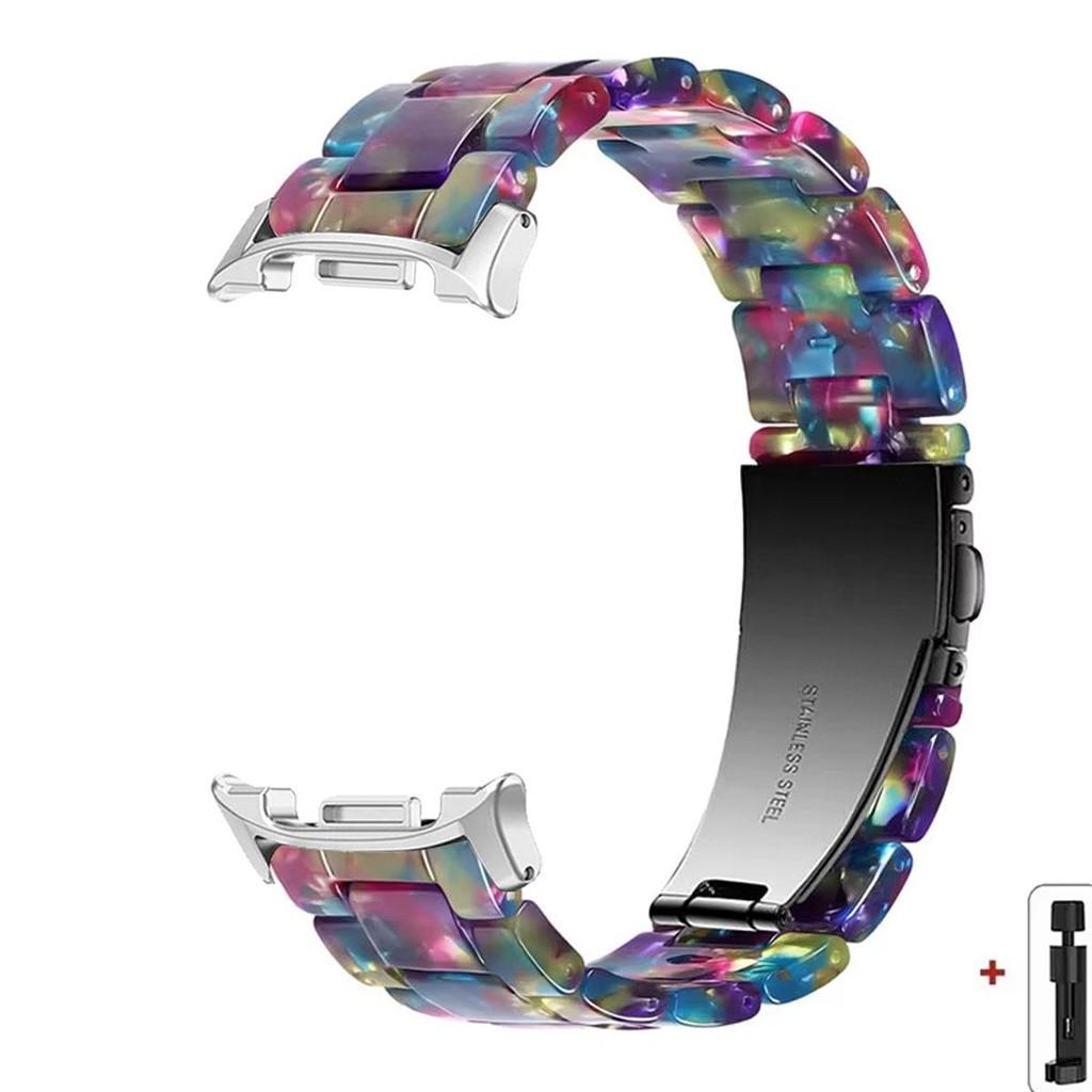 Buntes Harzarmband für Samsung Galaxy Watch 8 40mm 44mm 8 Classic 46mm Smartwatch Ersatzband für Galaxy Watch Ultra2025