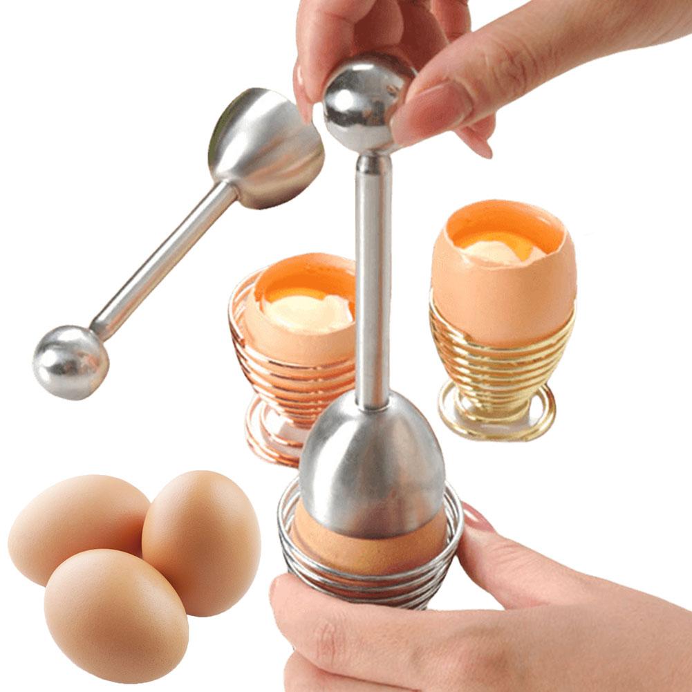 Egg Shell Opener Stainless Steel Egg Scissors Boiled Egg Topper Cutter Tool Metal Practical Boiled Raw Egg Open Kitchen Gadget