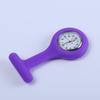Korean Style Silicone Nurse Clip-on Pocket Watch: Cute, Simple, Waterproof Brooch for Female Students and Doctors.