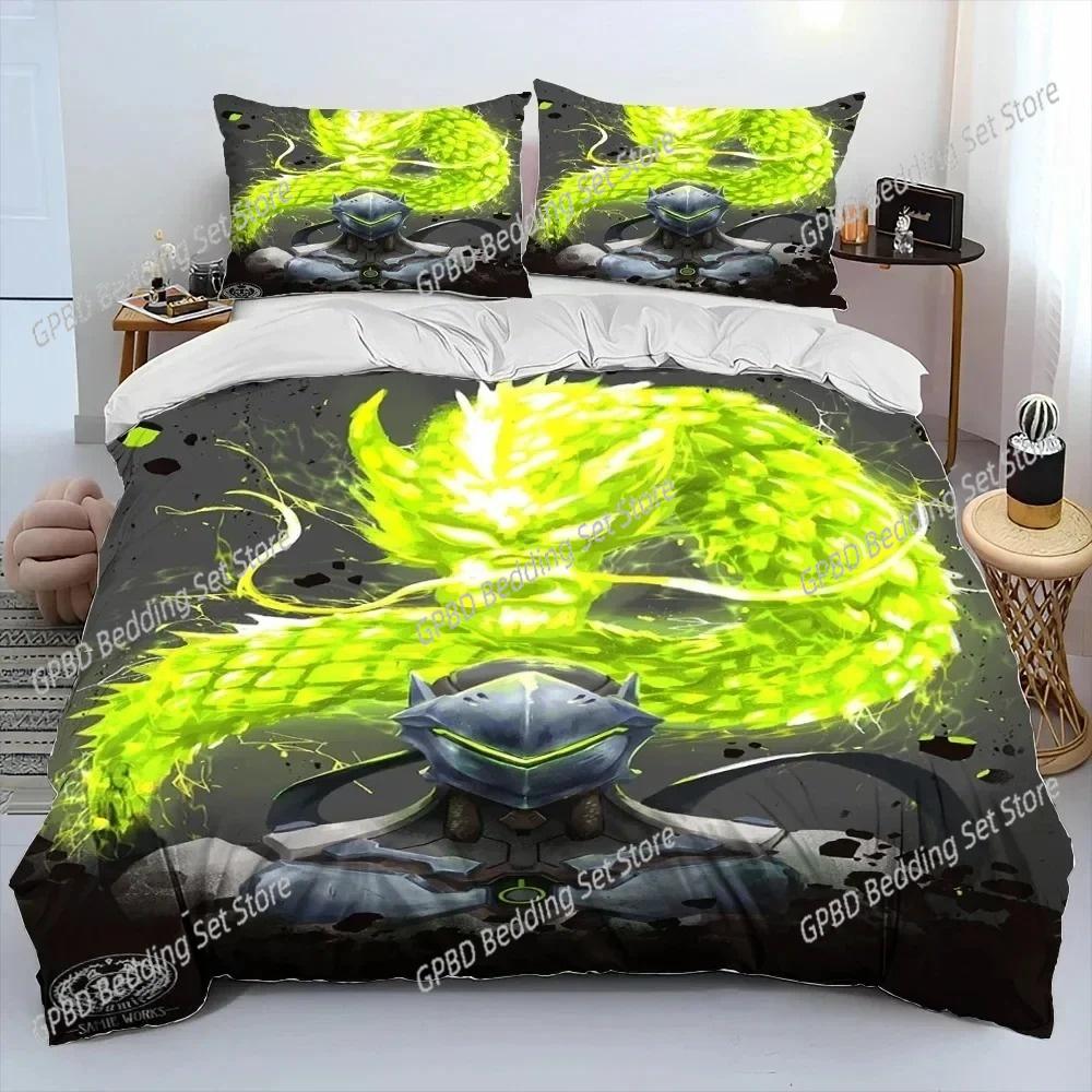 3D Print OW Overwatch Game DVA Beding Set Bedrom Soft Modern Bedspreads Comefortable Soft Duvet Cover Comfortable Quilt Cover And Pilowcase