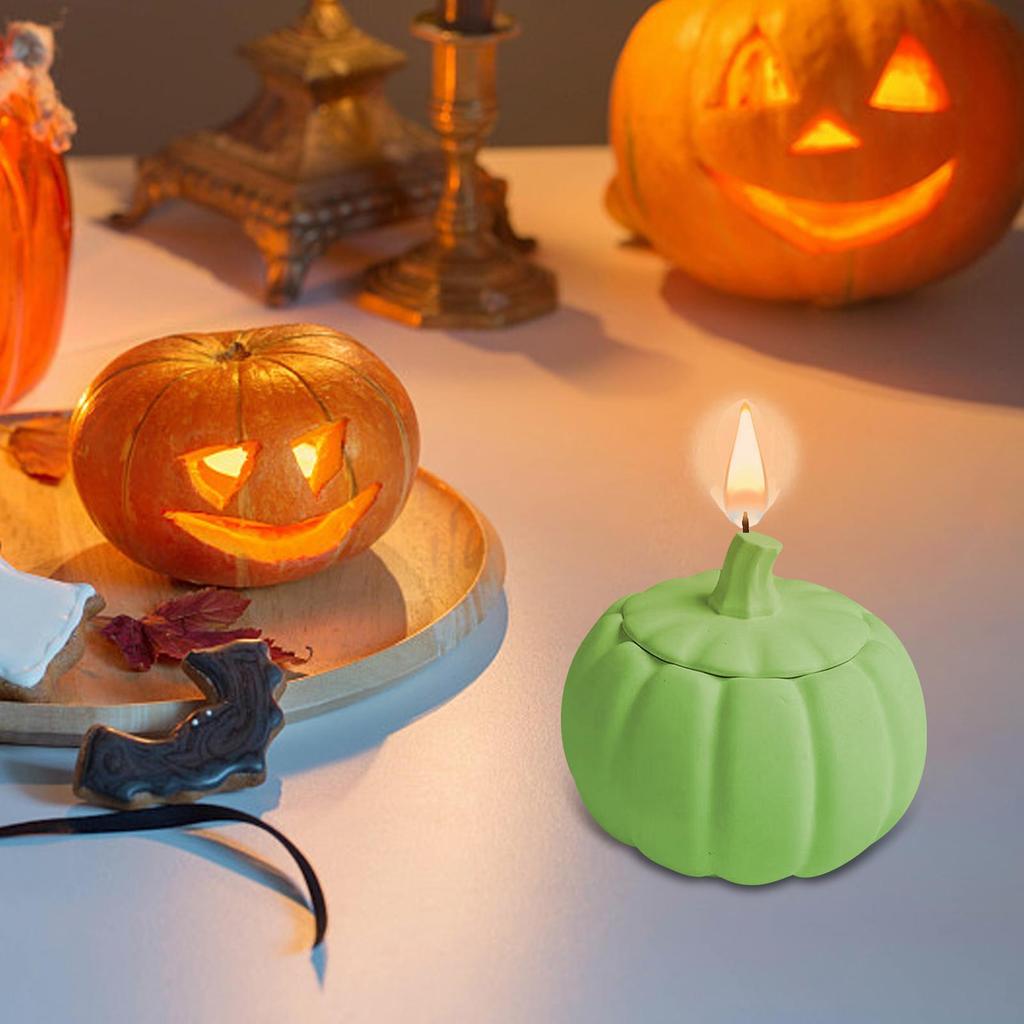 Halloween Pumpkin Mold Halloween Pumpkin Epoxy Resin Mold with Lid Pumpkin Storage Box Silicone Molds Pumpkin Candle Molds