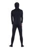 Black Full Body Zentai Costume with Open Face, Men's Size Medium (SS03-2H)