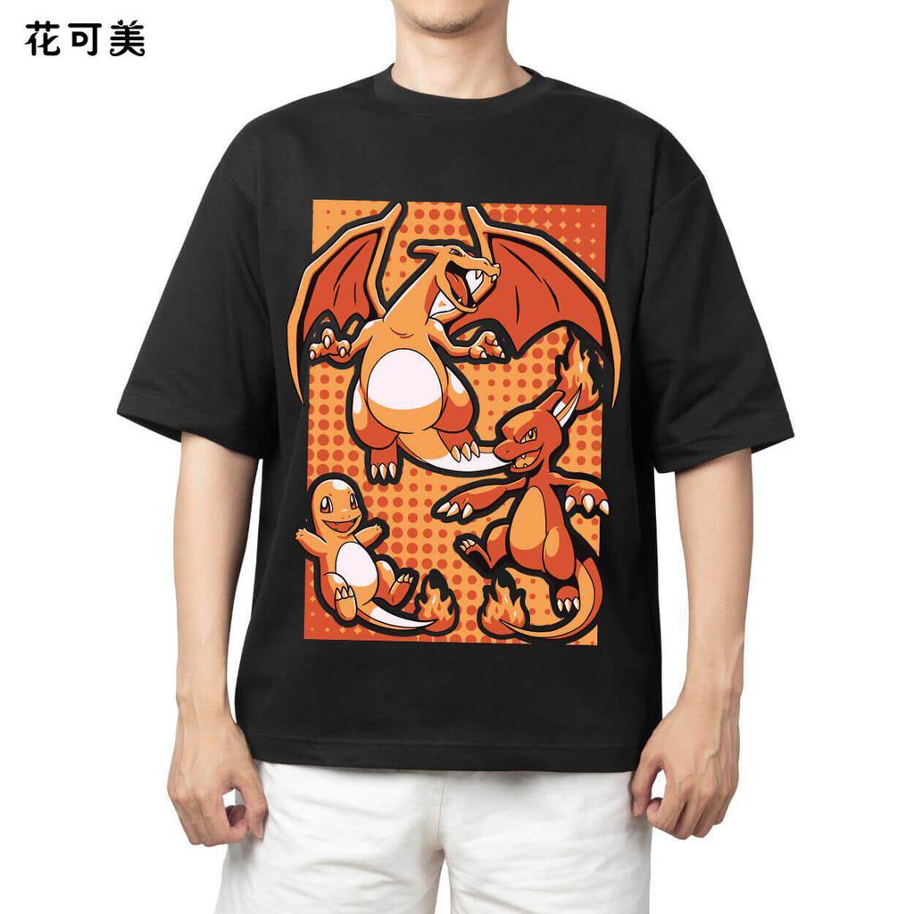 2026 Pokemon Tshirt for Children Pikachu Gengar Mew Shortsleeved Shirt for Boys Pokemon