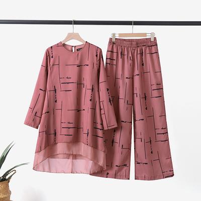 Womens Blouse and Pants Casual Two Piece Trousers Suit Set