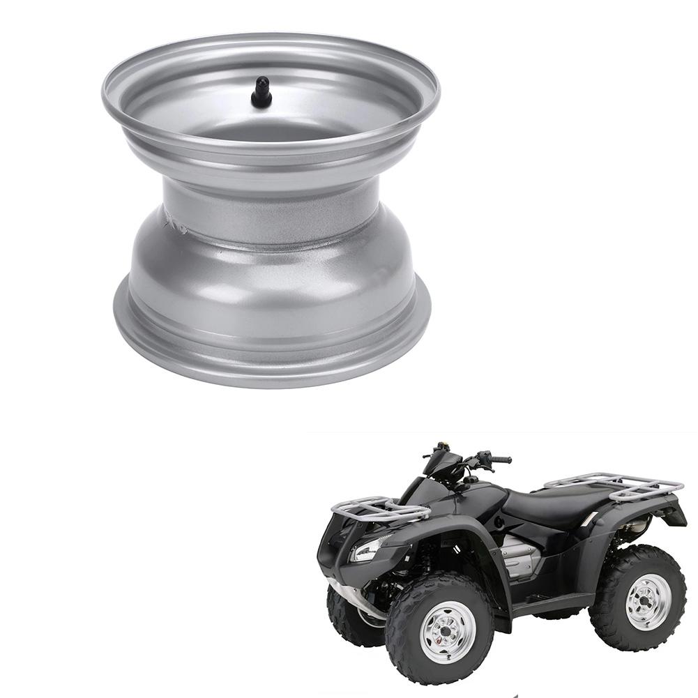 For ATV Rear Wheel Rim Hub 8 Inch 18x9 50 8 Tires 4 Holes for Quad Bike Go Kart Off Road Aluminum Alloy Replacement