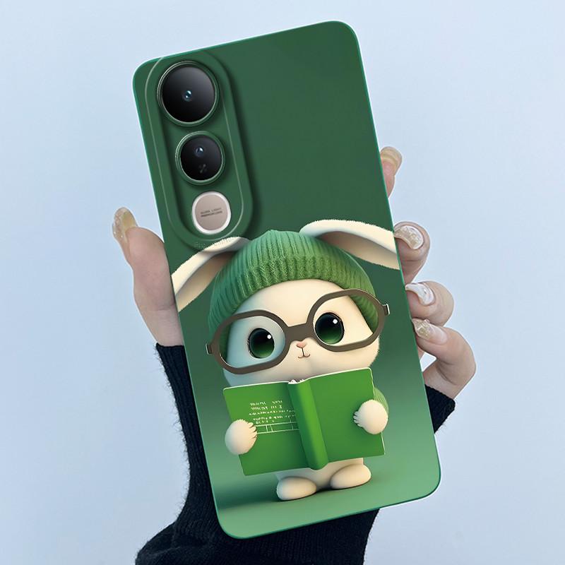 For Vivo V50 Lite Case Lovely Phone Shell Soft Liquid Silicone Back Cover For Vivo V 50 Lite Full Protection Shockproof Bumper