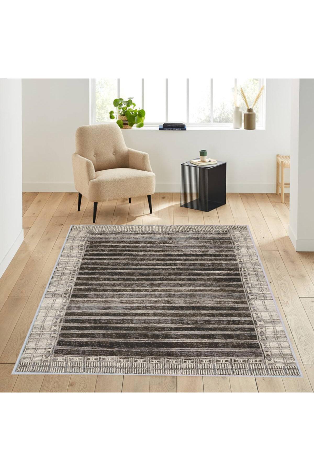 

Rovigo Home Washable Printed Carpet RVG1756 50x80 коричневый