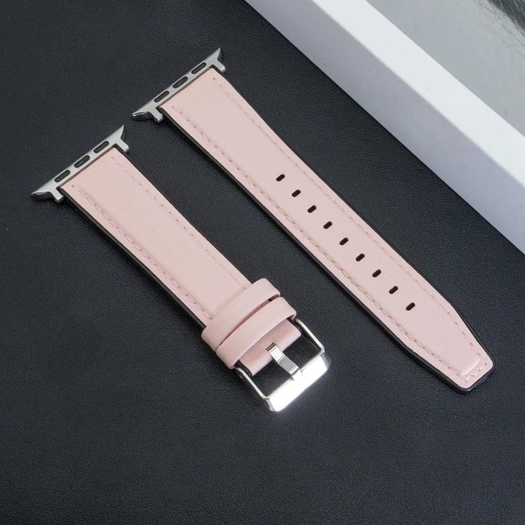 Leather Band Strap for Apple Watch Band Ultra 3 49mm 11 10 9 8 7 46 45 41mm High Quality for IWatch Series 6SE54 44 40mm Correa
