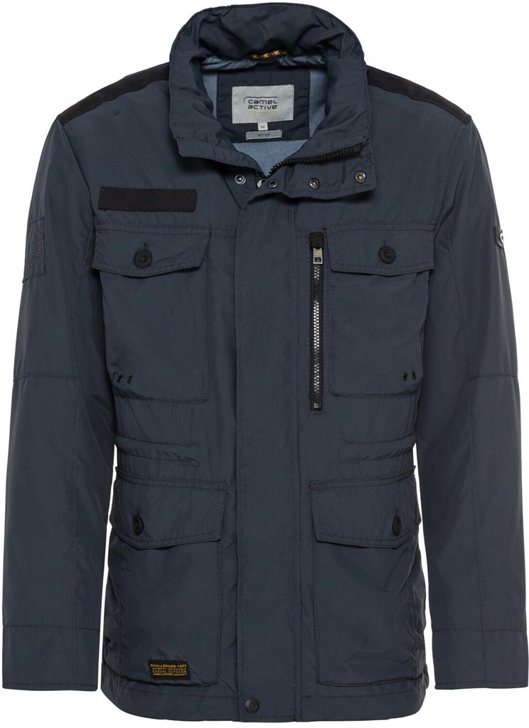 Mid-season Jacket Camel Active Jacket with Multiple Pockets With a Foldaway Hood With Recycled Polyester (420650 7O15 47) Night Blue