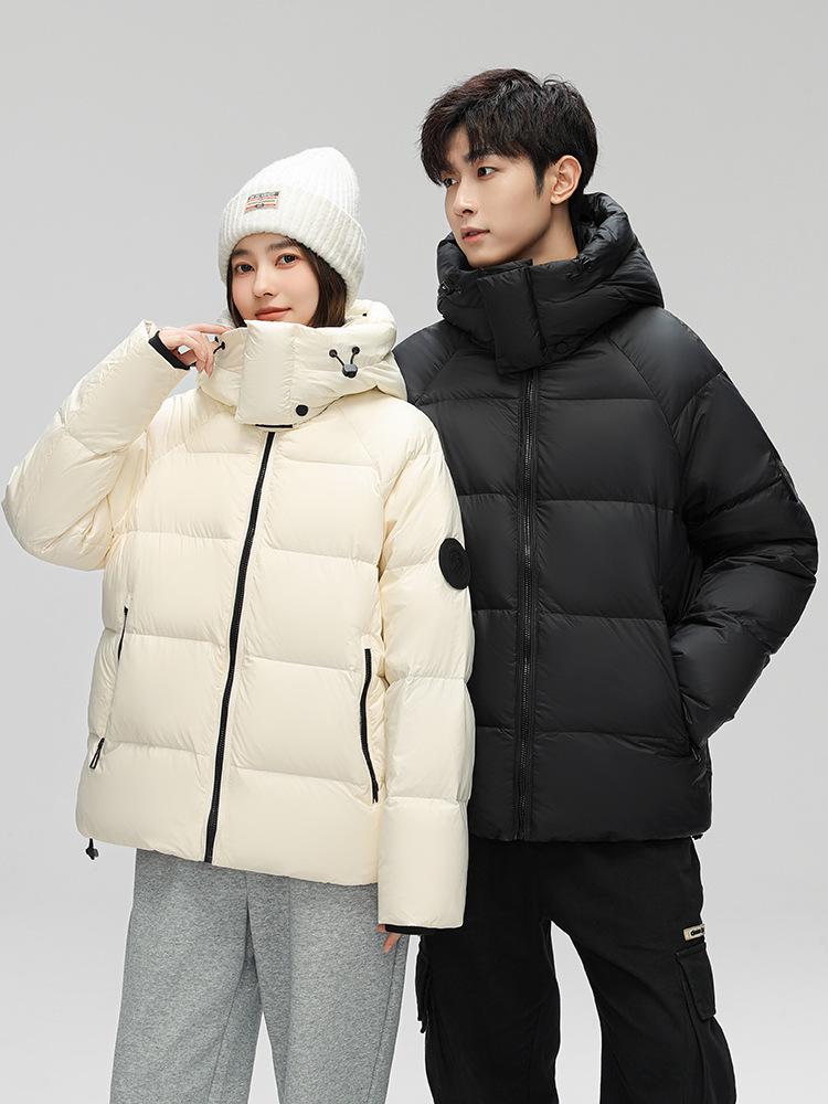 Kapuzen-Winterdaunenjacke für Paare: Modische, lockere, kältebeständige Freizeit-Oberbekleidung