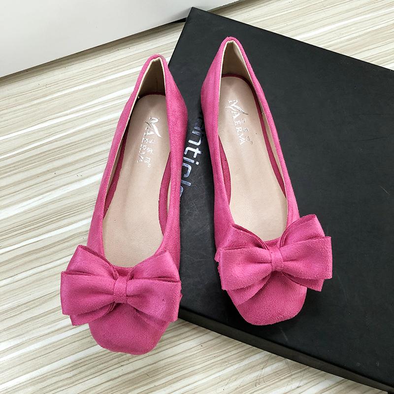 

Женские туфли-лодочки на плоской подошве небесно-голубого цвета с круглым бантом, размер 33-43, женские туфли на плоской подошве из бархатной кожи, летняя обувь высокого качества 40