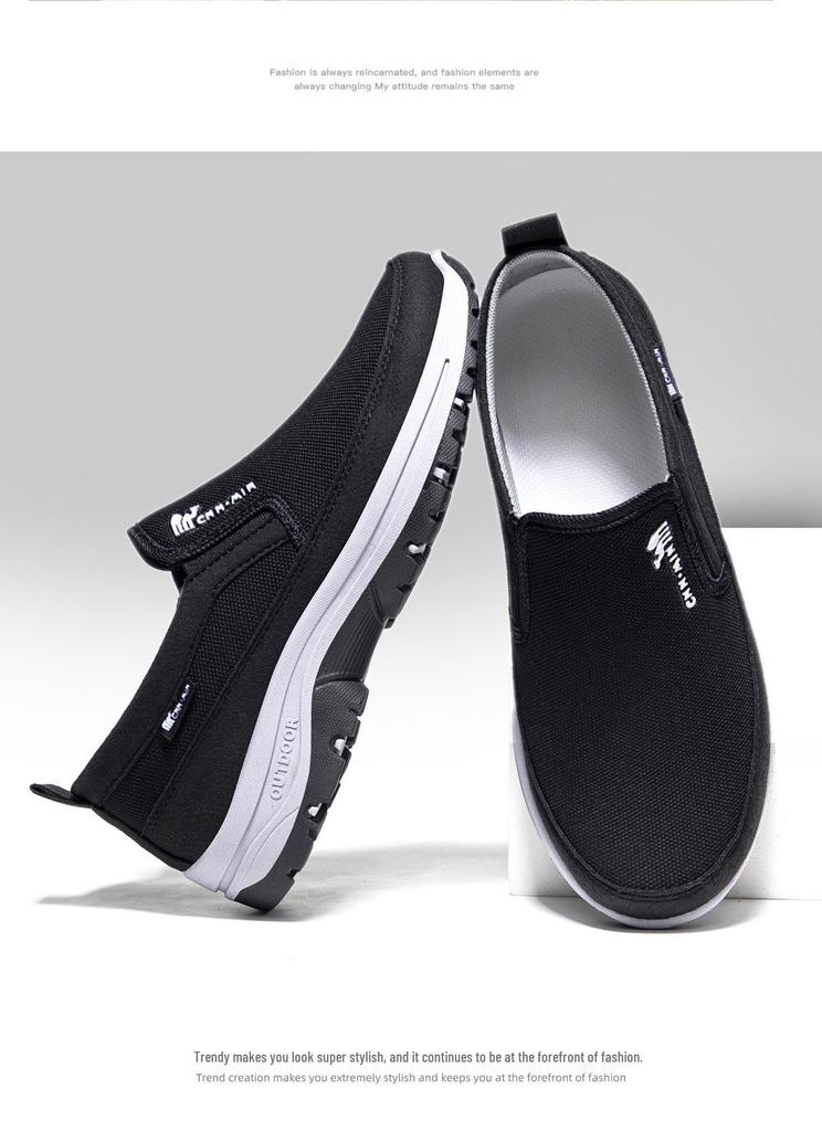 Men's Casual Spring Lightweight Cloth Dad Shoes - Versatile & Comfortable Low-Cut Design
