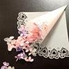 50 Peças Corte a Laser Coração de Renda Para Doces Festa de Casamento Lembrancinhas Cones de Confete, cones de confete cones de confete para casamento montados