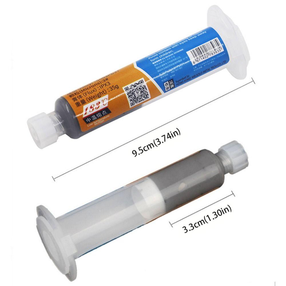 Medium Temperature Soldering Paste with Lead Solder Needles Solder Flux  For PCB Component Repair