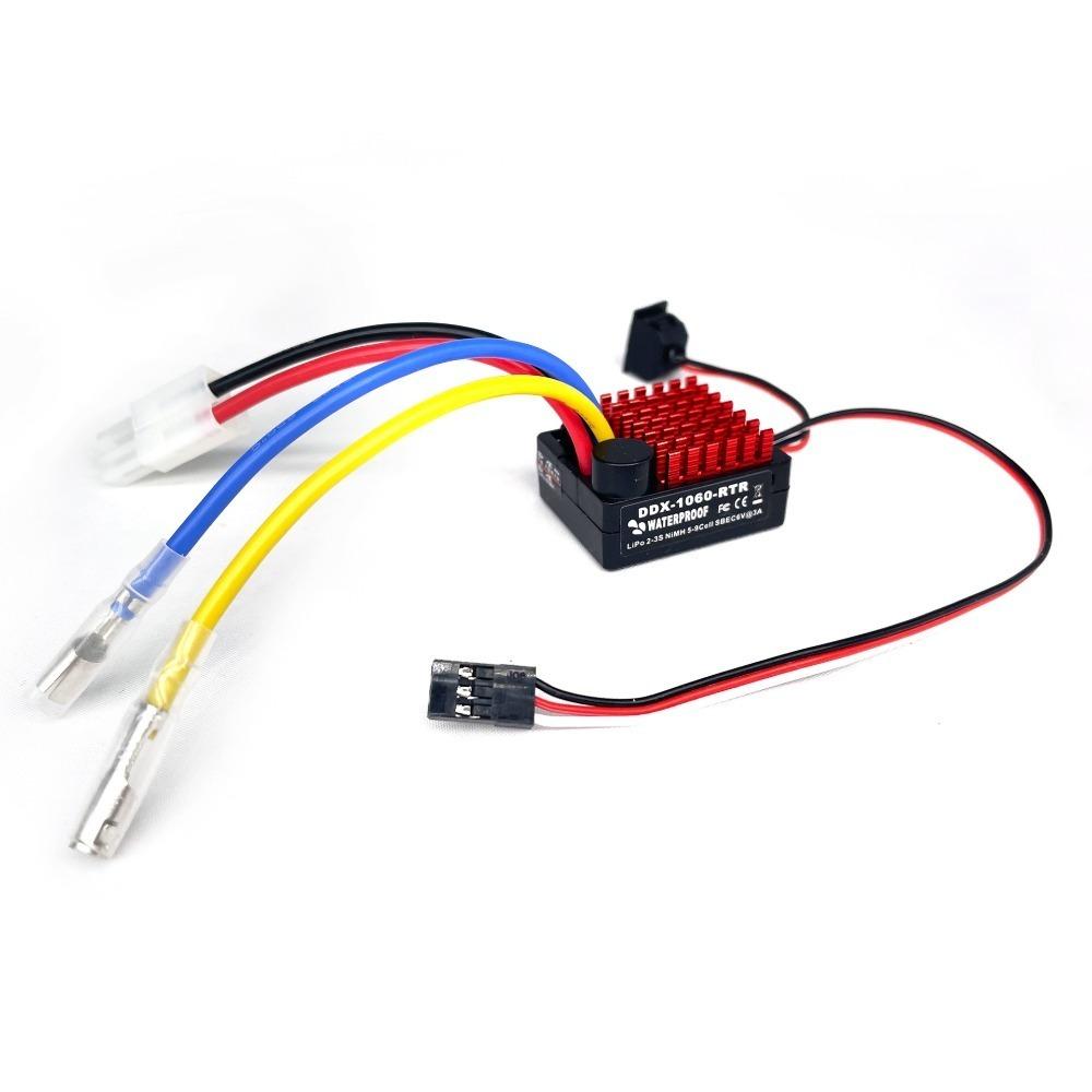 1060 RTR 60A ESC Brushed Motor 2-3S LiPo RC Car Accessories for 1/10 Axial SCX10 TRX4 TRX6 D90 HPI