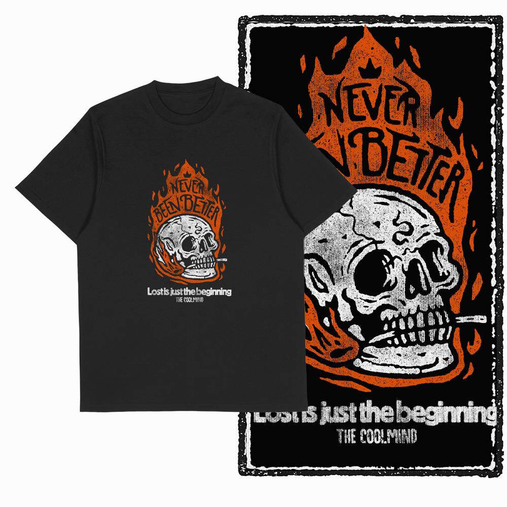 Coolmind Z1046 100% Cotton skate lover Exclusive Graphic Men T shirt Cotton men tshirt cool t-shirt for men tee shirt
