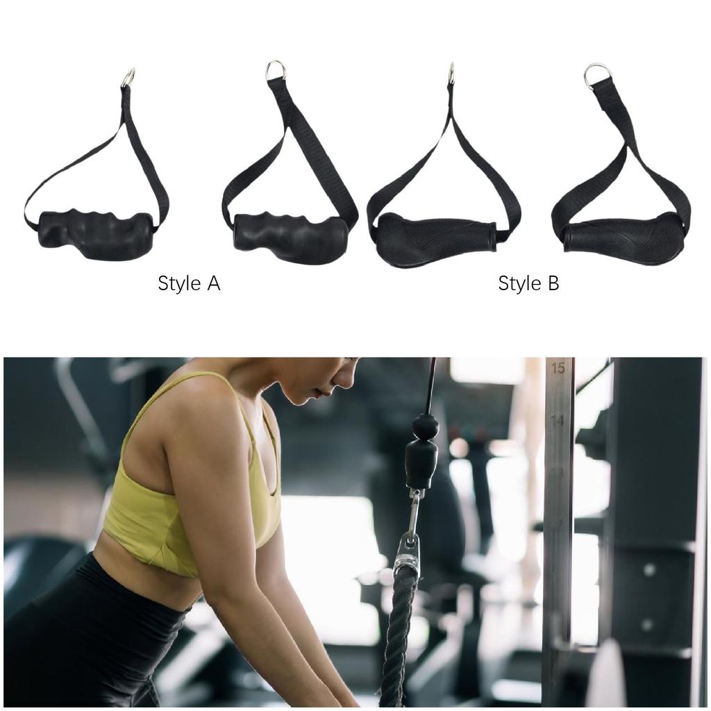 2 Pieces Exercise Handles, Cable Machine Attachments, Non Resistance Bands Exercise Handles for Cable Machine
