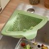 Sink Corner Rack Silicone Auto Dump Kitchen Storage Rack Sink Drain Strainer Basket For Trash Food Waste Leftovers Fruits