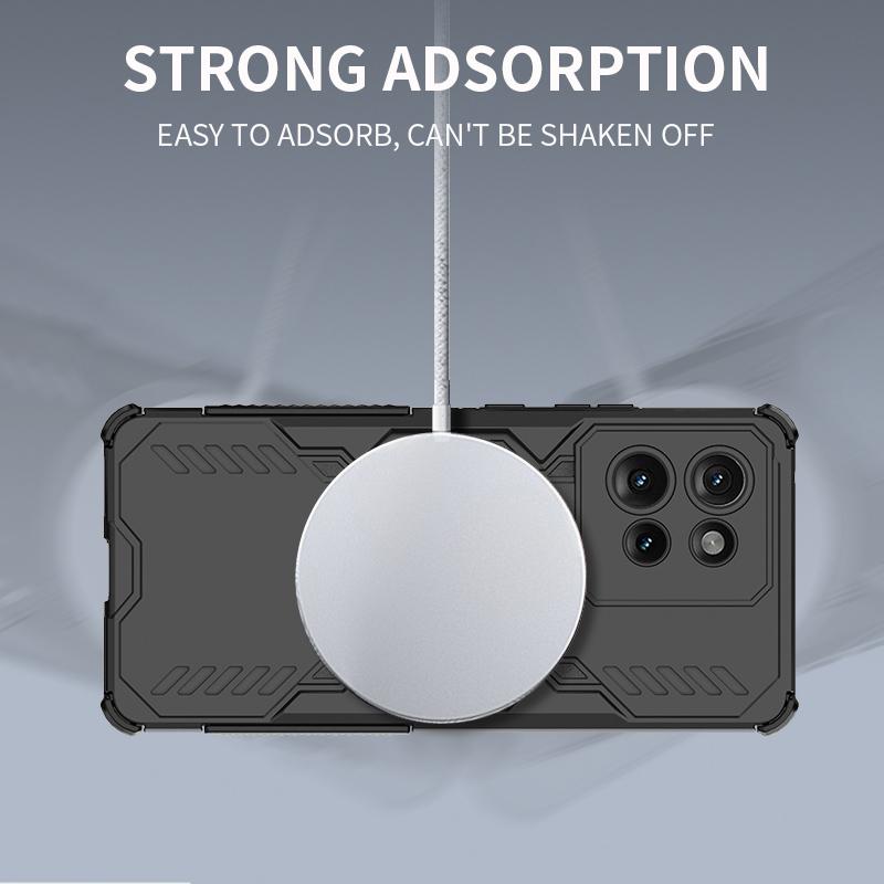 KEYSION Dutý kryt pro odvod tepla pro Motorola Edge 50 5G 50 Neo Magnetické chlazení Nárazuvzdorný kryt na telefon pro Edge 50 Fusion