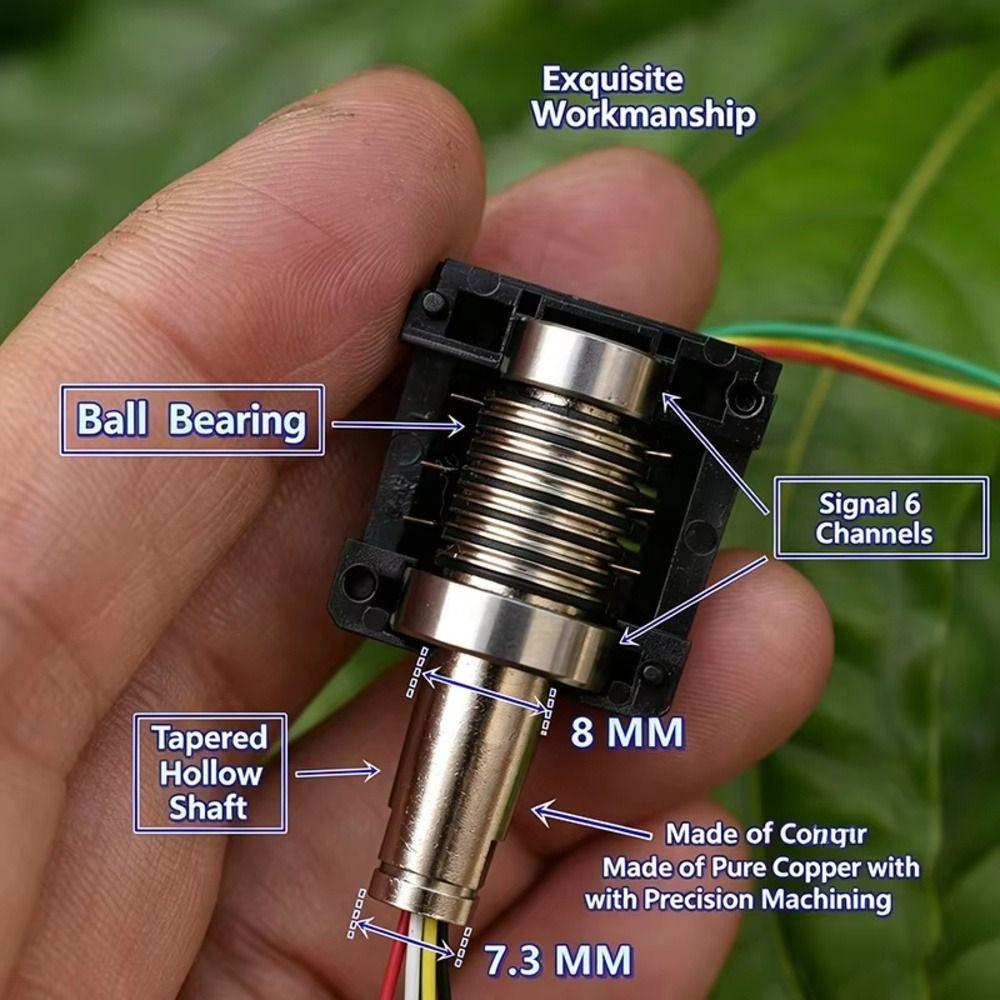1Pcs Hat-type Slip Ring 2A Rotary Connector New Collector Ring  for Robot Arm