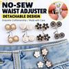 1 Pair Detachable Waist Tightener No Sewing Required Waist Buckle Fastener Jeans Pants